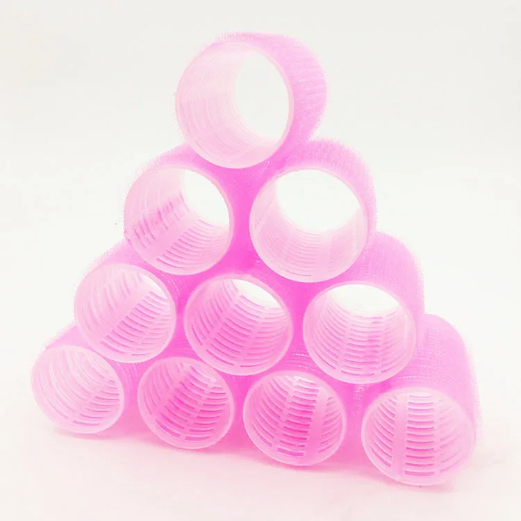 Custom size 4.0 hair bangs roll hair curler Wholesale safety mini plastic hair rollers