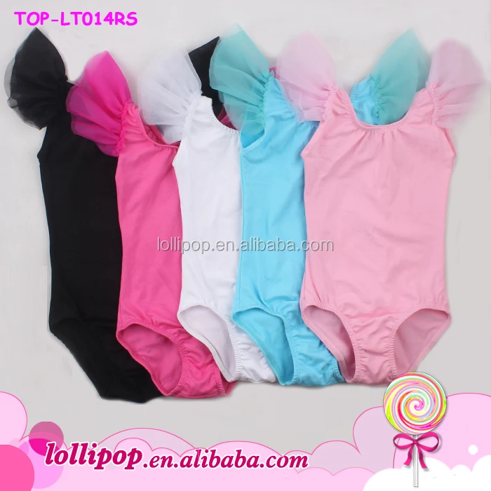 Girls dance gymnastics leotards manufacturer floral toddler ruffled leotards