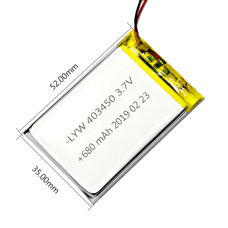 Rechargeable Lithium Polymer Cell Solar  lithium ion battery 3.7v