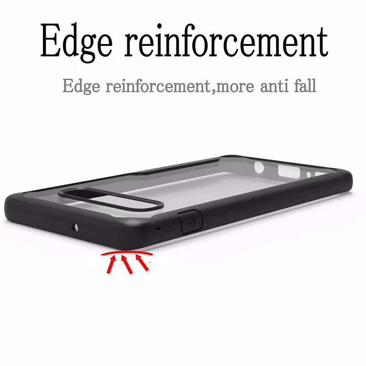 Factory direct supply simple and basic casephone shell TPU  transparent border protective cover case for samsung galaxy s10