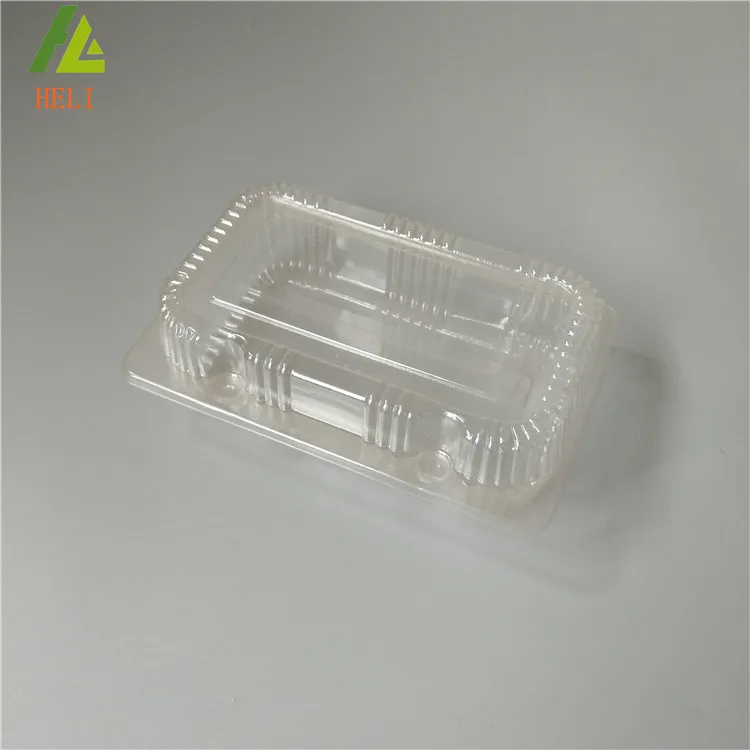 Medium Hinged PET Plastic Pie Slice cheese cake Container