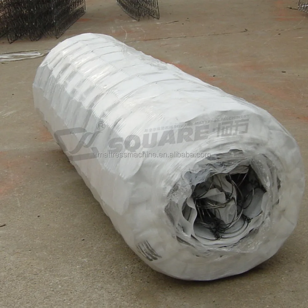 Пружинный блок матраса рулон пакет машина