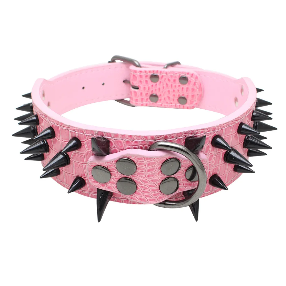 Wholesale Custom New Design Dog Spike Collar Small Large Leather Dog Collar