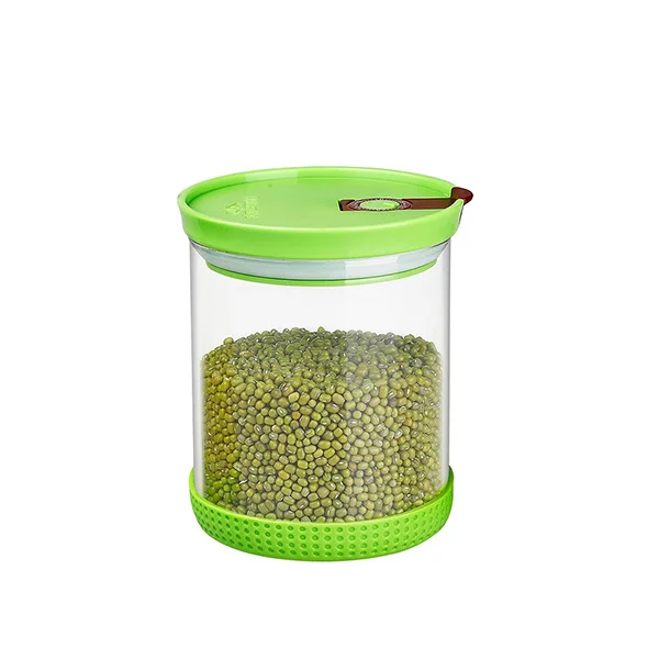 High Quality Round Storage Containers for Food 550ML 1000ML 1800ML Fresh Fridge Storage Box Food Container Glass