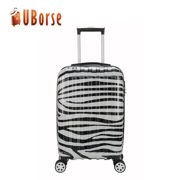 UBORSE Cartoon Printed Hard Shell wheeled Luggage ,3 Piece Trolley Luggage Set ,ABS PC Travel Suitcase Luggage With Zipper
