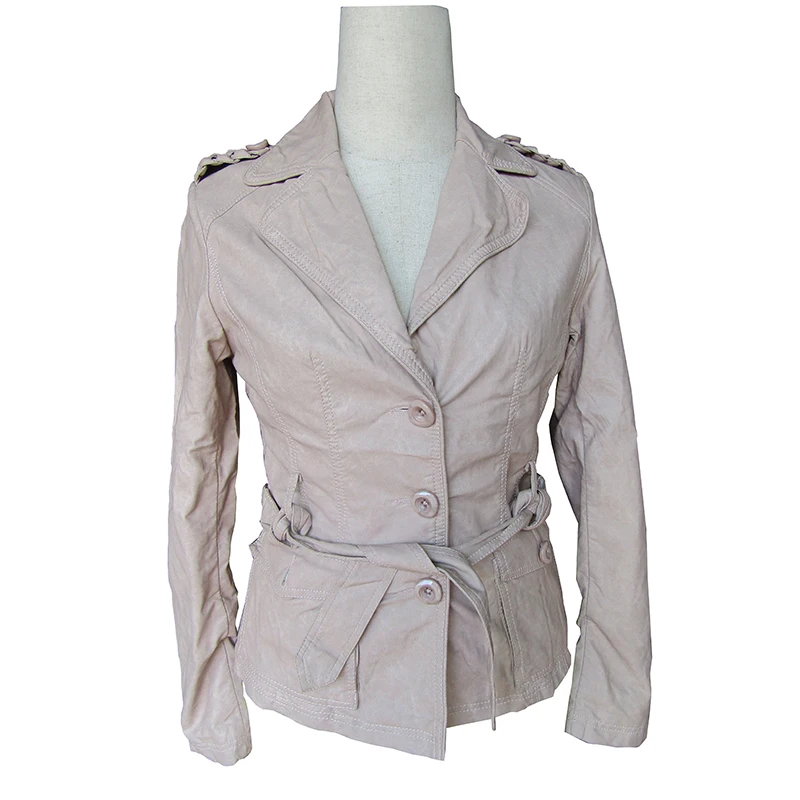 Factory price casual style PU leather jacket