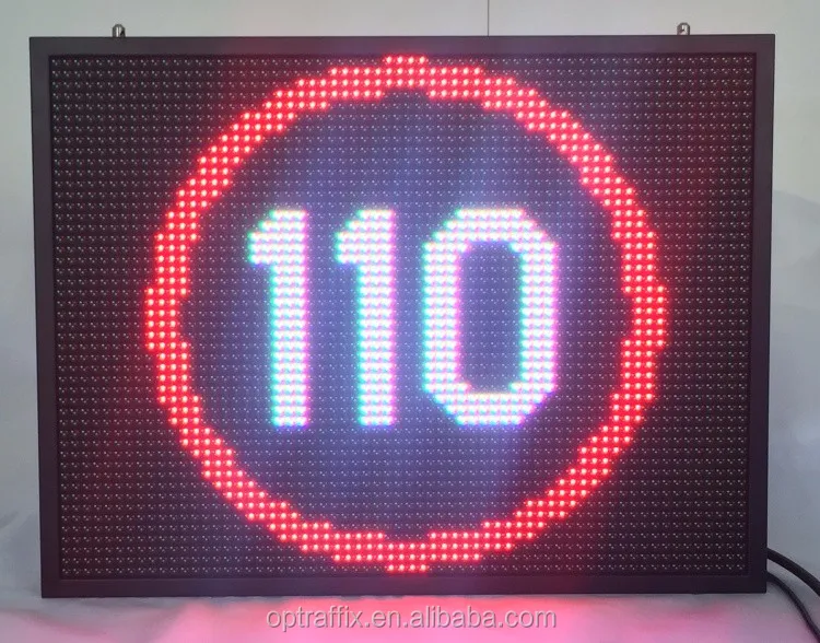 EN12966 P20 P16 P10 P8 RGB Traffic Control Full Matrix Signs Portable Car Truck Mounted LED Traffic Variable Message Signs