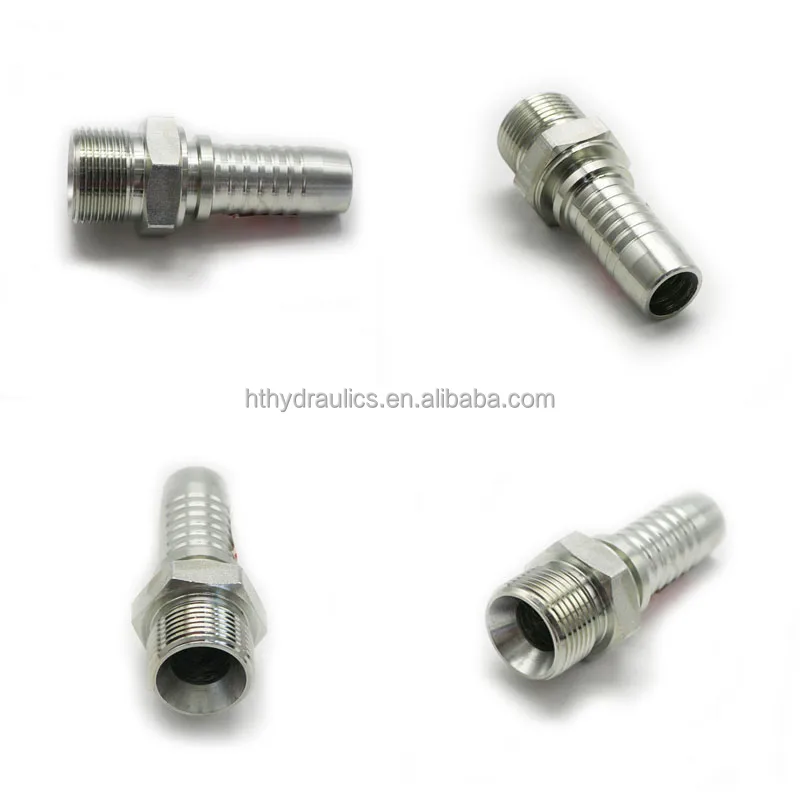 High pressure Hydraulic Bsp male 60 degree cone seat hose fitting 12611 with OEM Services