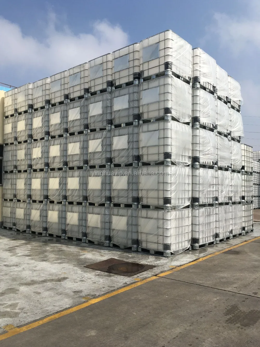 1000L Plastic Ibc Drums Barrel Plastic Handle Round Bucket Square Manufacturer White for Chemical Storage Eco-friendly Yinghua