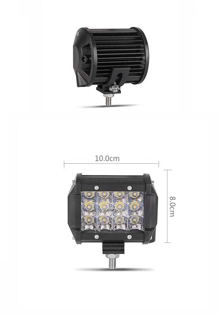 Hot selling 12v strobe headlight work auto lamp waterproof bar strip mini car 36w bar lights for car