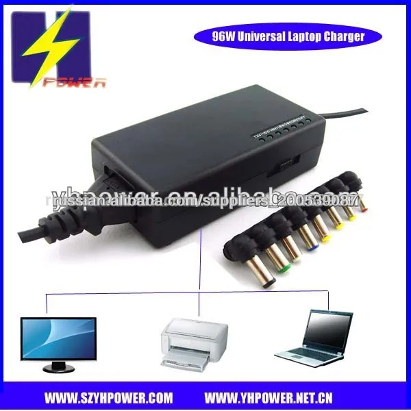 Универсальный адаптер для ноутбука 96w Dell, Hp 12v-24v dc источник питания