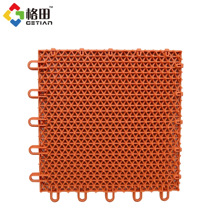 Long life span pp modular plastic outdoor roller skating interlocking flooring
