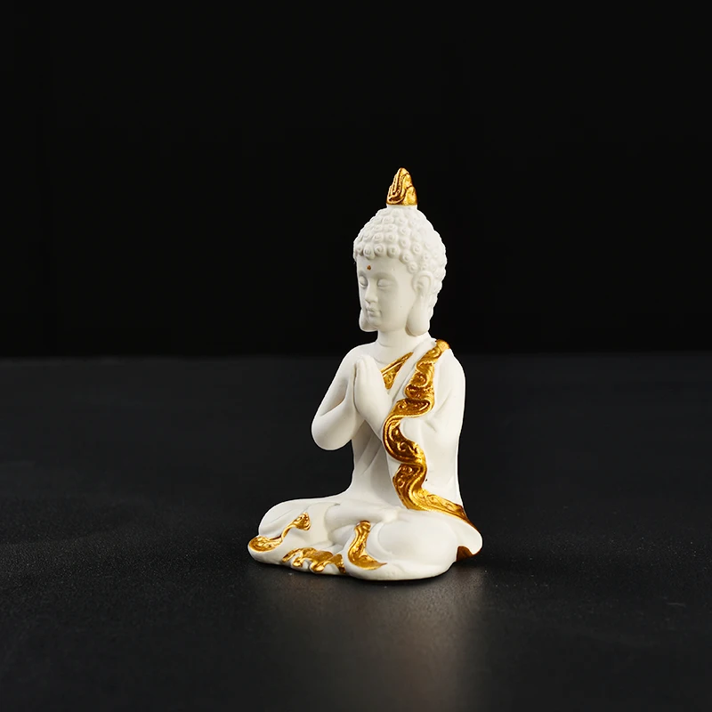 White body buddha Ceramic Buddha statue