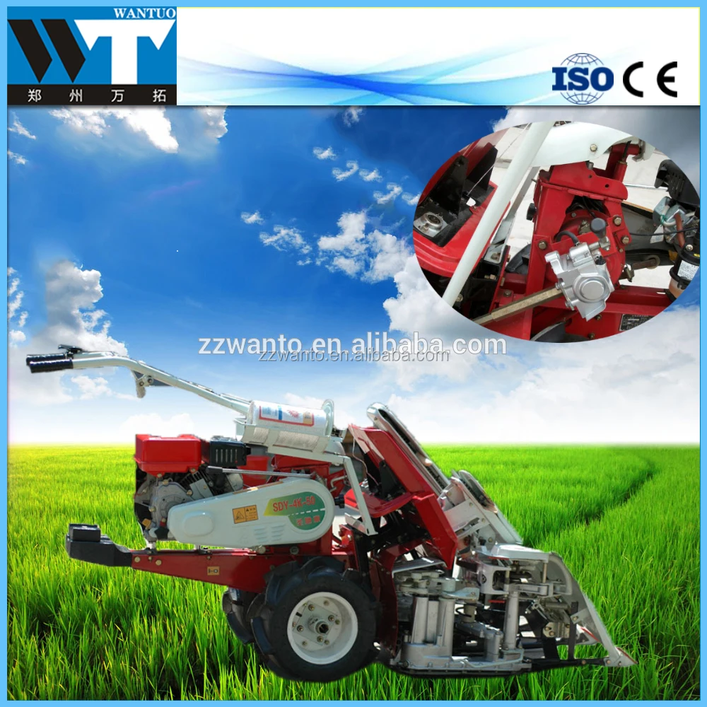 Mini walking tractors uesd harvester wheats paddy reaper binder