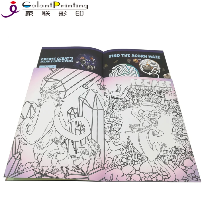 Cheap Custom Illustrated Books Printing Child Marvel Comic Drawing and Painting Book with Perfect Binding