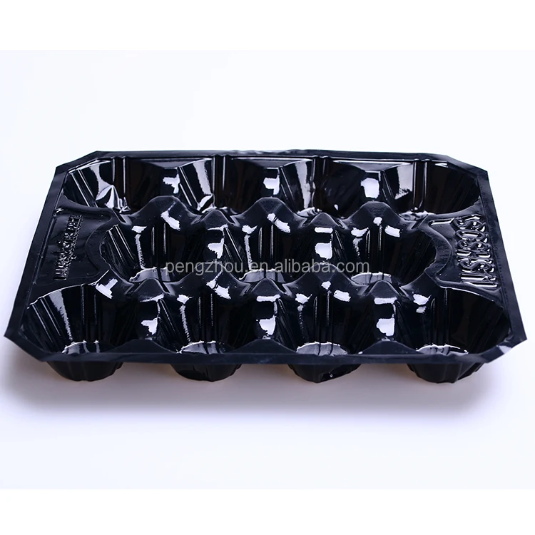 
foam sleeve protect Disposable Black Shining Flash PP Apple Tray For apple 