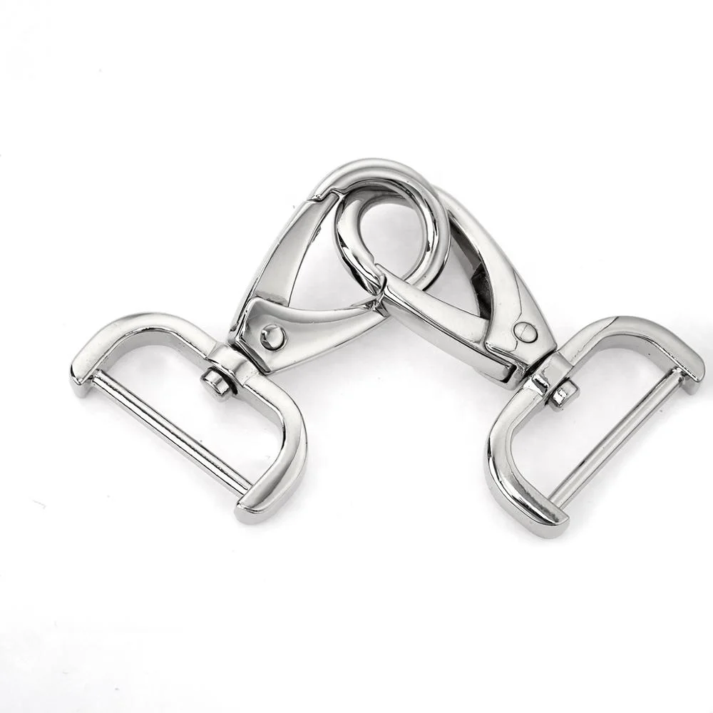Metal Square Snap Hook For Handbags Top Sell D Ring Swivel Bags Snap Hook Strap Clasp