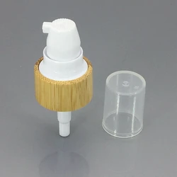 cosmetic cream pump 20/410 wood bamboo plastic treatment pump