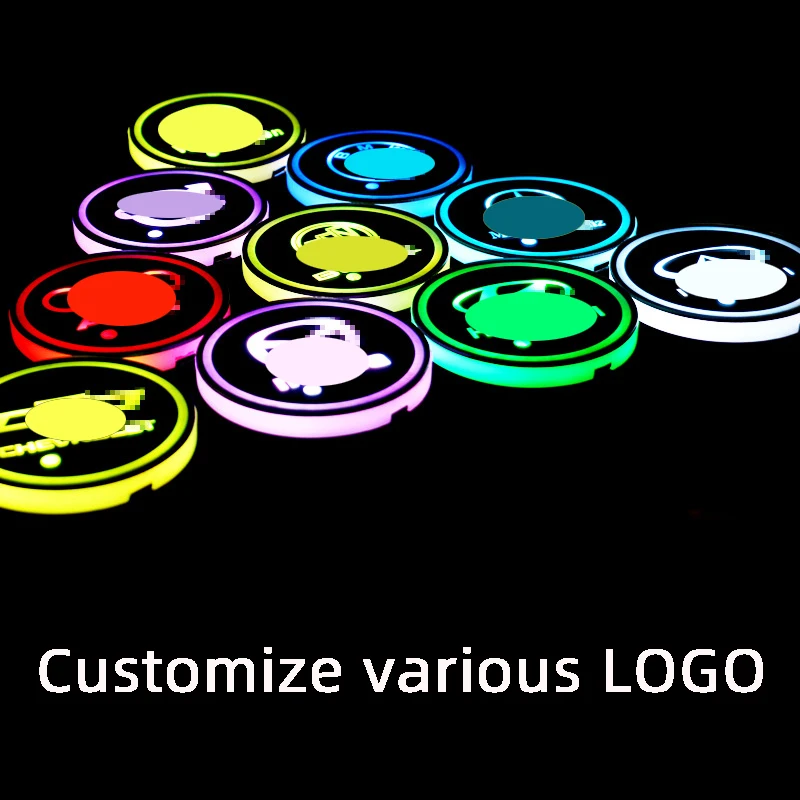 Special Customized LED cup coaster and trim atmosphere lamp for all car