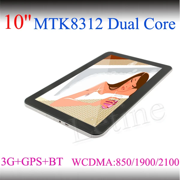 10.1 дюймов двухъядерный процессор mtk8312 андроид 4.2 планшетный пк с двумя камера 3g/врачей/бт