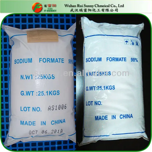 Laundry Detergent Raw Material Sodium Formate 99% CAS 141-53-7