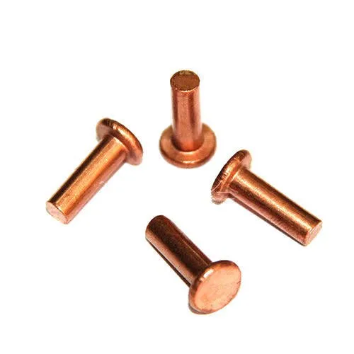 High quality knife handle solid flat head copper rivet