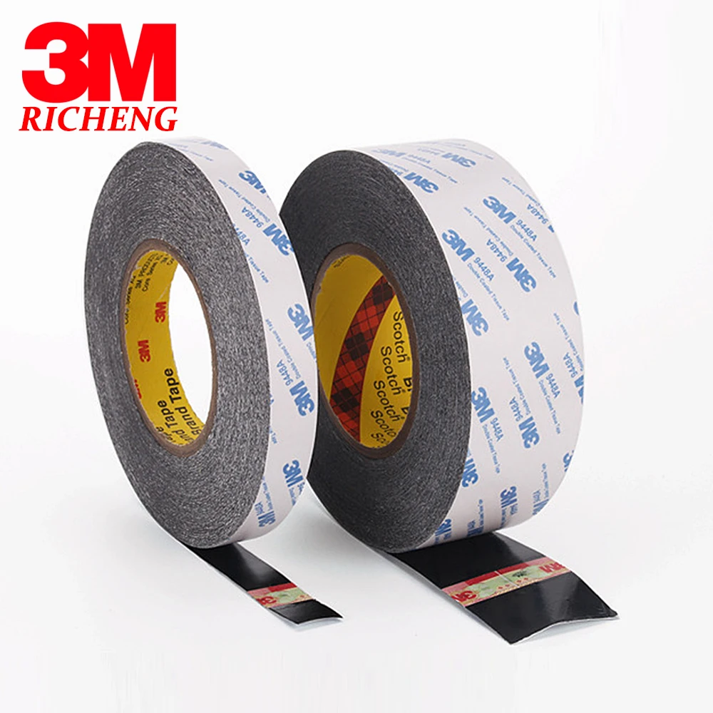 3M 9448AB Extremely Strong Double Sided Tape for Mobile Phones, Electronics, Craft, 1mm-20mm Variations (1mm)