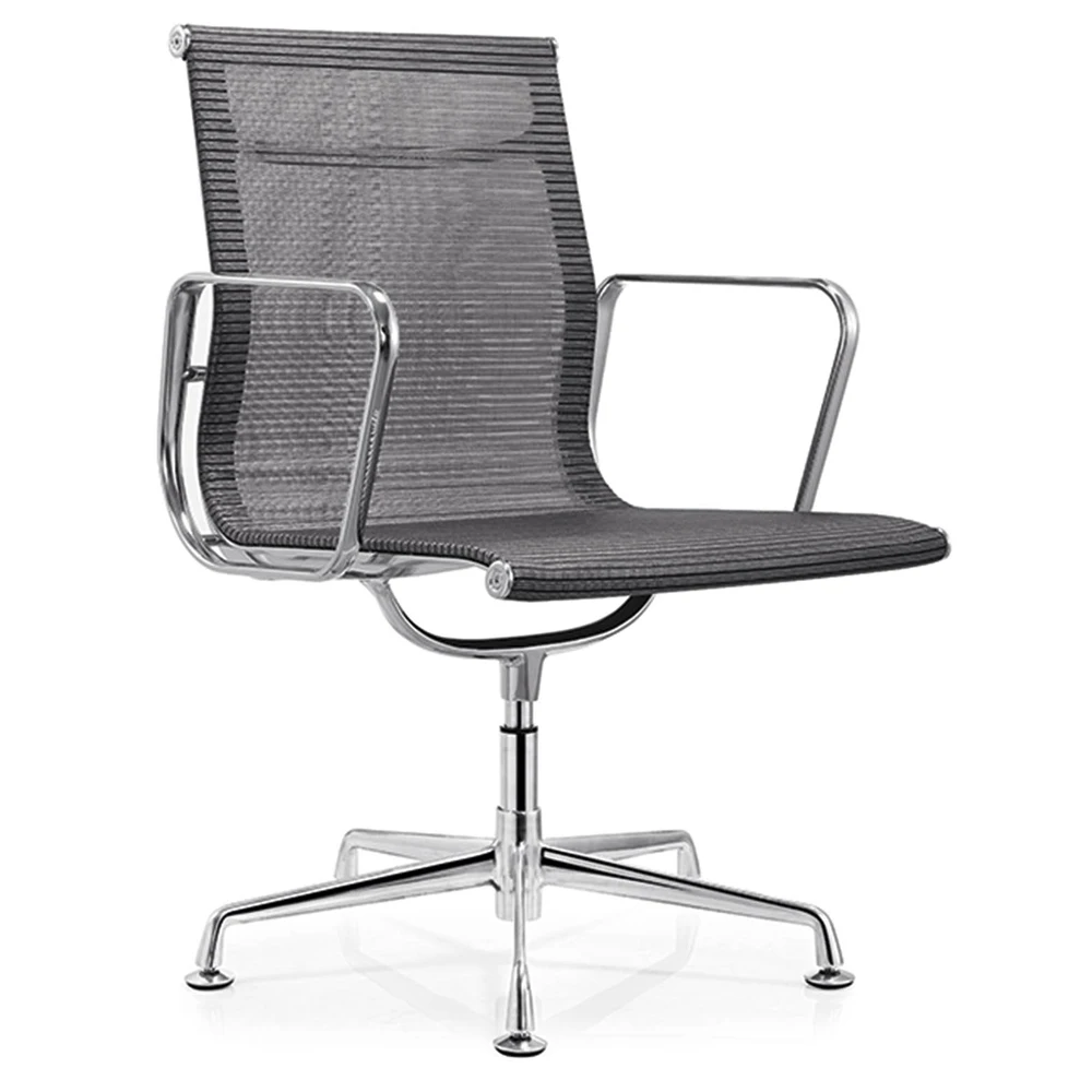 Оптовая продажа Высокое качество эргономичный поворотный стул офисный без колес Роскошный сетчатый офисный стул