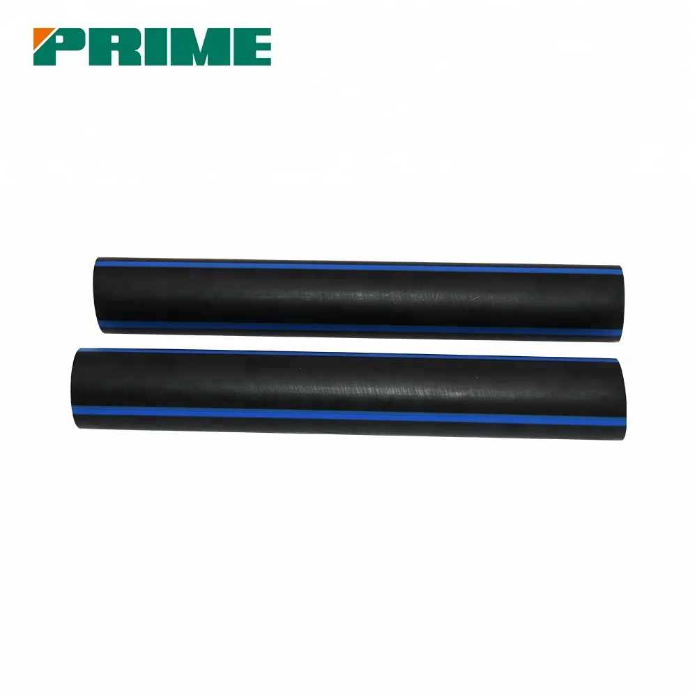 
Plastic factory HDPE water pipe large diameter black pe pipe PE100 