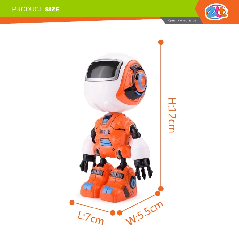 Battery operated metal mini toy robot for kids