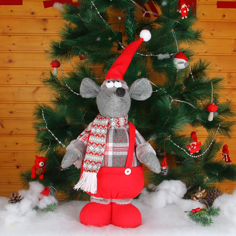 
hot sale rat designed felt christmas ornament christmas elf doll for children 