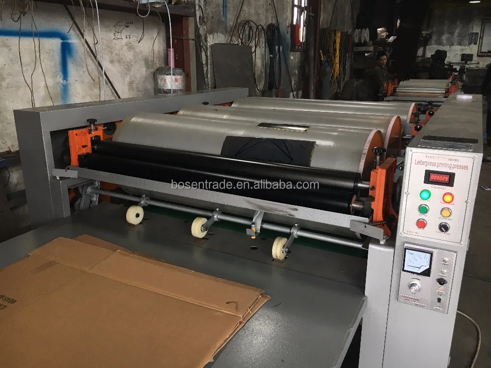 Flexo Corrugated Paperboard Paper Cardboard Printing Machine Flexographic Printer Letterpress Revised Printing