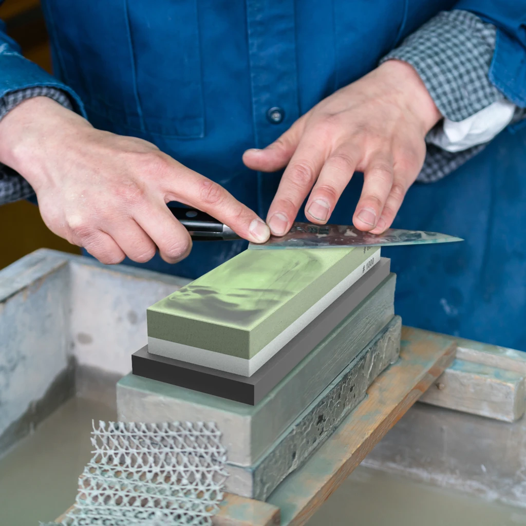 
Professional 300/8000 Grit Water Stone Natural Knife Sharpener Whetstone 