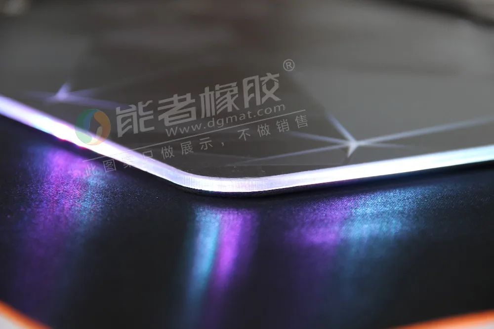 Manufacturer gaming mouse pad with RGB / LED acrylic mouse pad with shining led cable