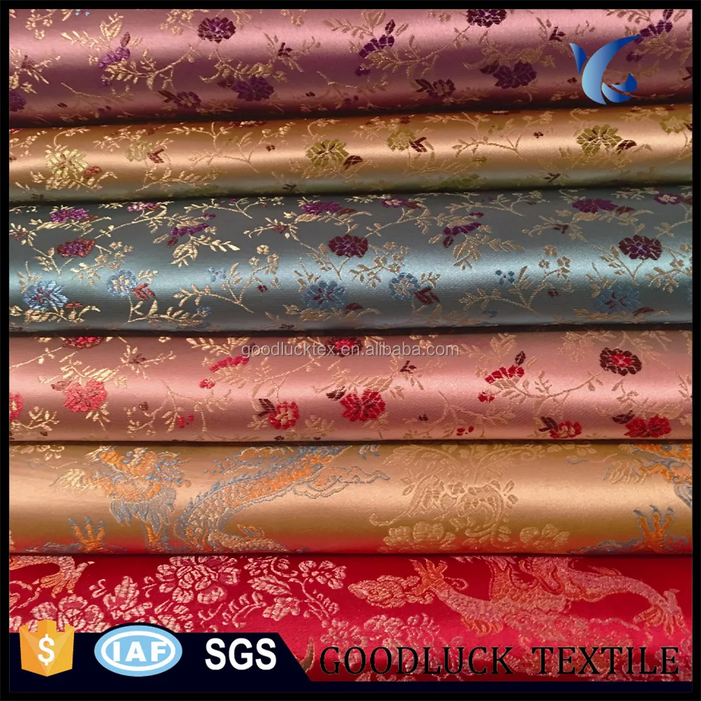 Brocade Fabric Designs Of Gold And Silver Threads