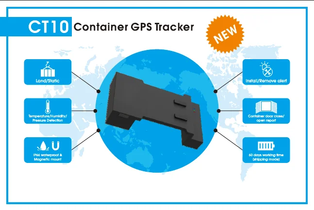 JIMI CT10 3G GPS Tracker  for Container Asset Cargo Tracking