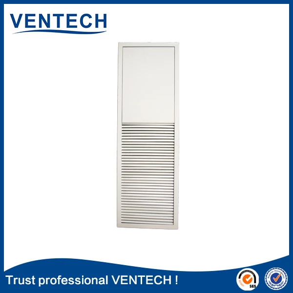 HVAC supply air door ventilation grilles