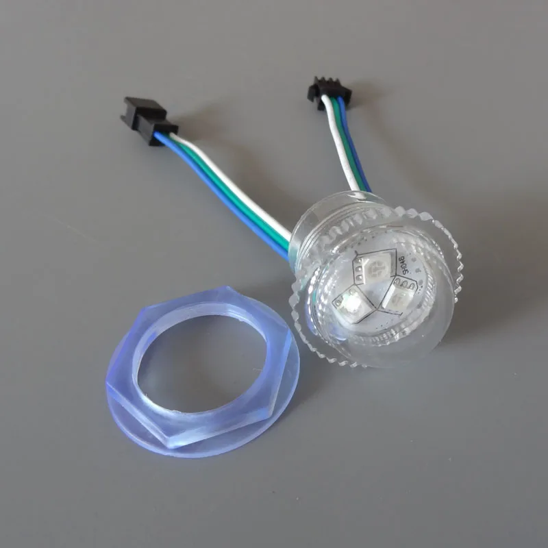 26 мм DC12V 3 светодиода меняющий цвет адресуемый WS2811 IC подключаемый светодиодный светильник для развлечений