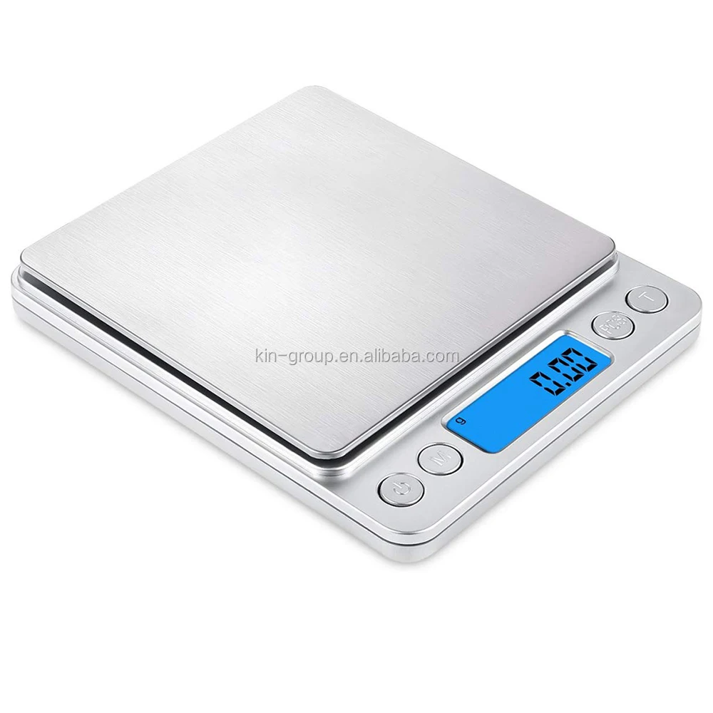 
Portable Kitchen Scale with Stainless Steel platform and ABS Design 0.1g accturacy Sensor 