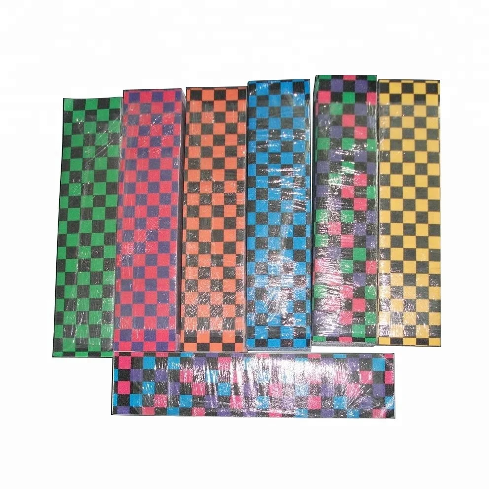 
4 Color 33x9 inch Checker Skate Longboard Sand Paper Skateboard Grip Tape 