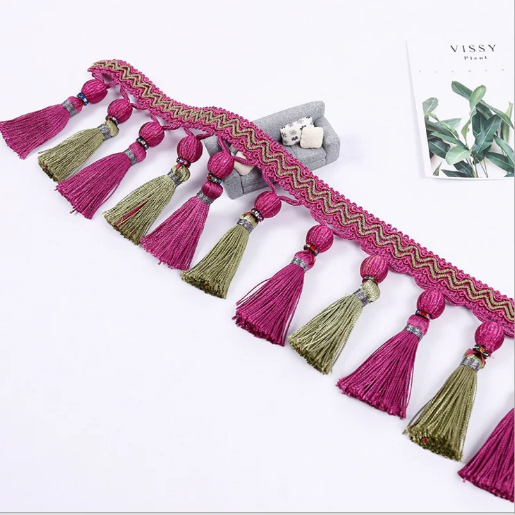 Декоративная модная бахрома для занавесок оптом