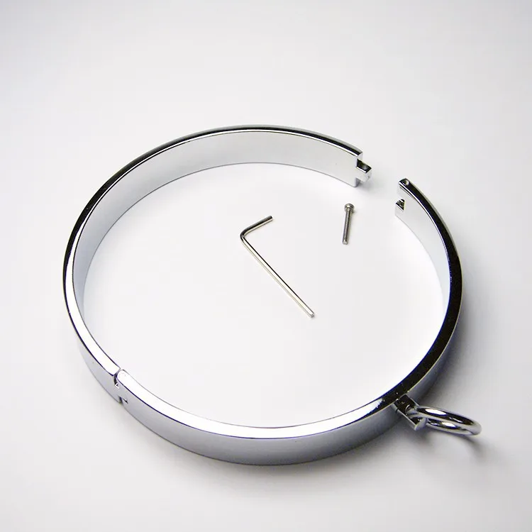 stainless Steel neck collar for male metal collar for men bondage sex toys