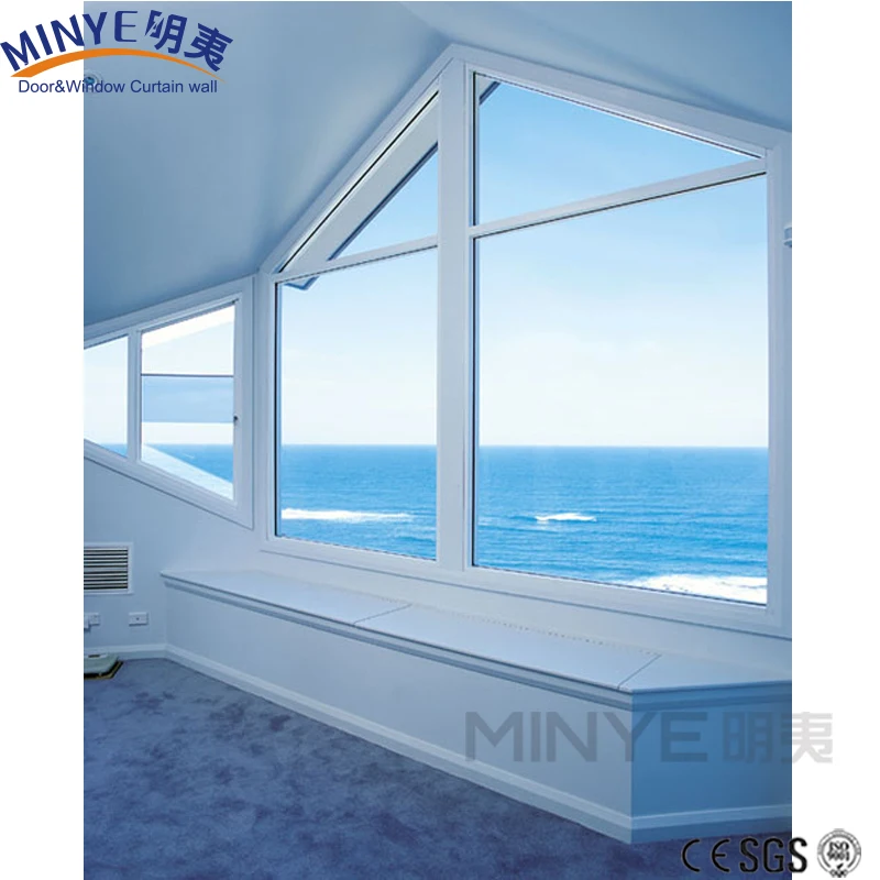 Круглое изогнутое виниловое окно/Новый дизайн изогнутых стеклянных окон