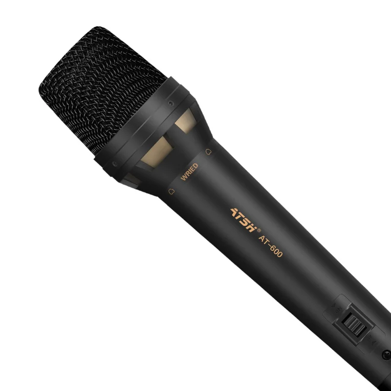 Manufacturers low-cost wholesale stage ktv handheld dynamic wired microphone family karaoke high fidelity metal sound card micro