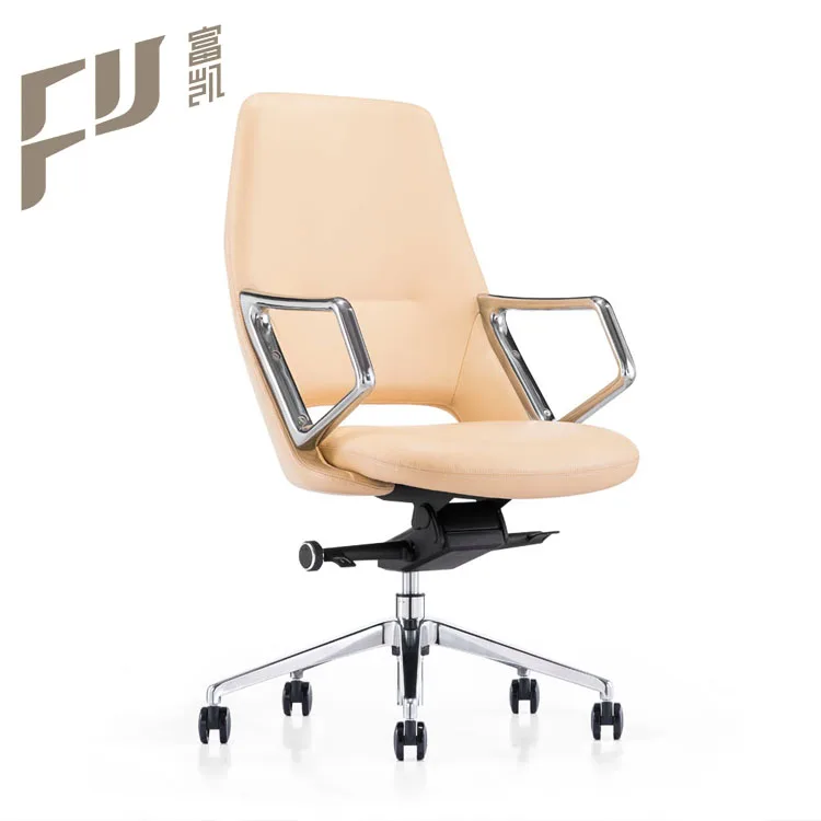 mid back cheap german leather office swivel staff chairs