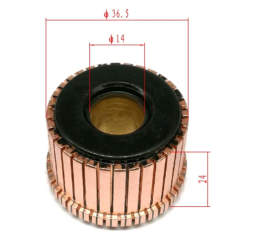 OD36.5* ID14*H28.5-32 bars commutator for power tools motor armature . high quality and free samples