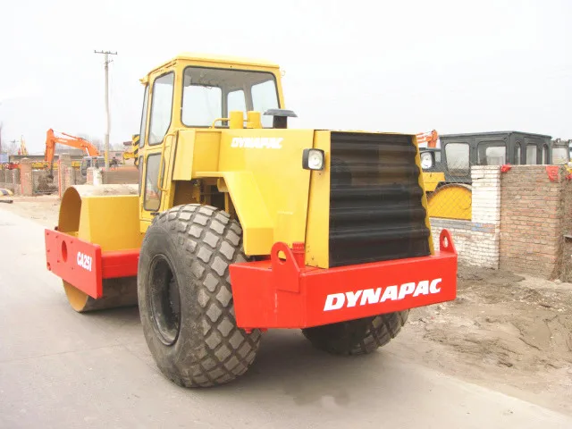 Высококачественный компактный однобарабанный Двойной вибрационный валик Dynapac CA25 CA251 CA251D для