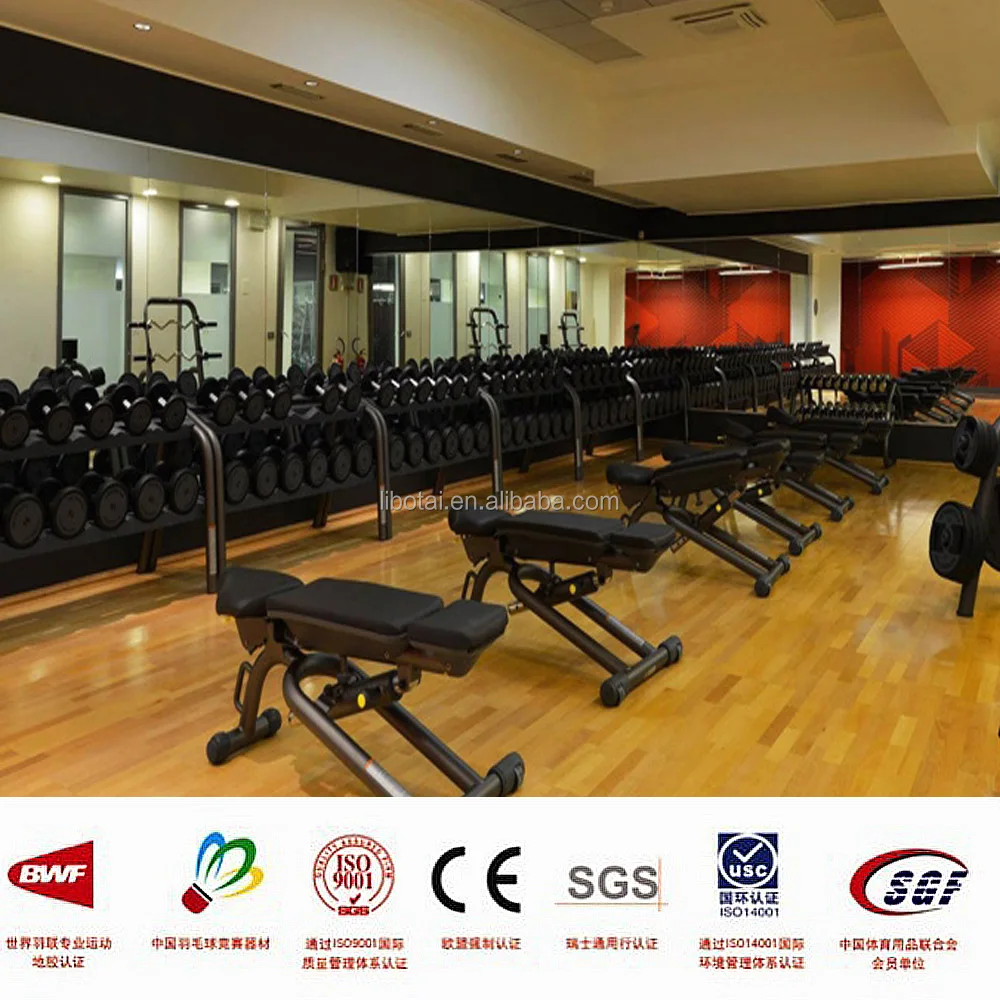 TREX indoor sport court flooring WPC gym flooring used