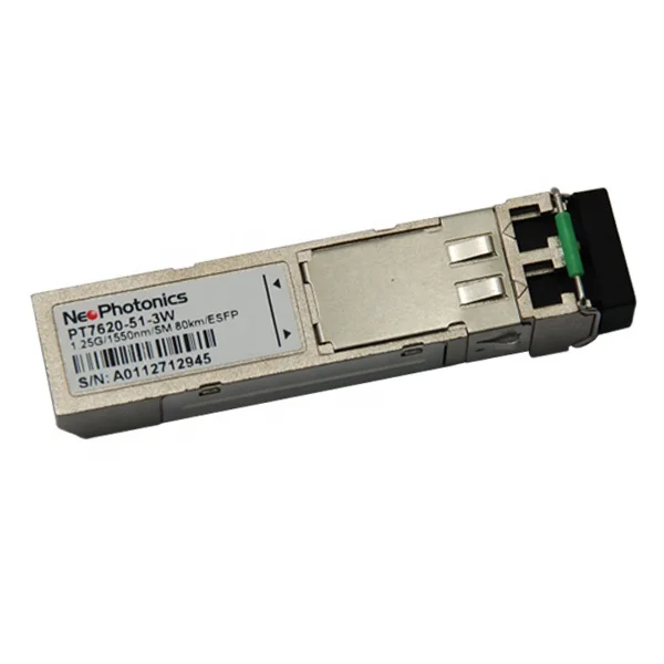 PT7620-51-3W NeoPhotonics 1,25 ГБ/сек. 1550nm 80km SFP модули