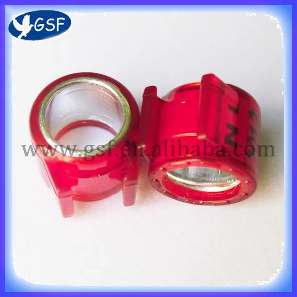 Racing Pigeon Ring Bnd Belgium Plastic Aluminium Racing Pigeon Chip Rings Band, Custom Pigeon Rings for Sale without RFID